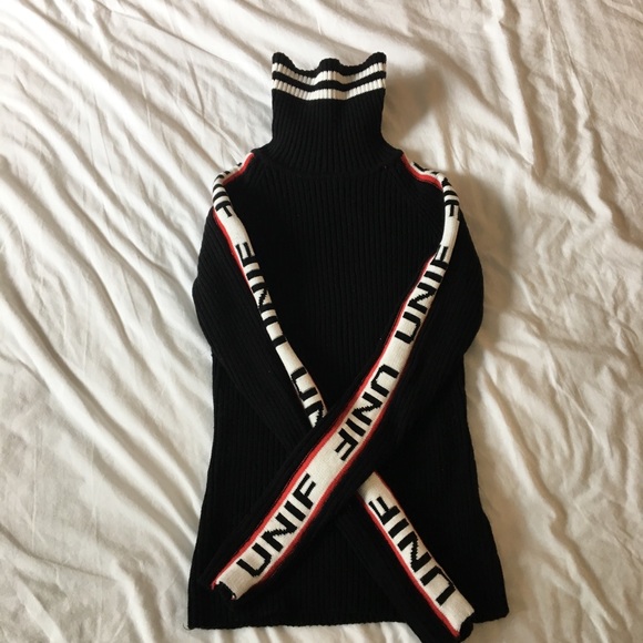 UNIF Sweaters - UNIF Bad Sport mock neck in black